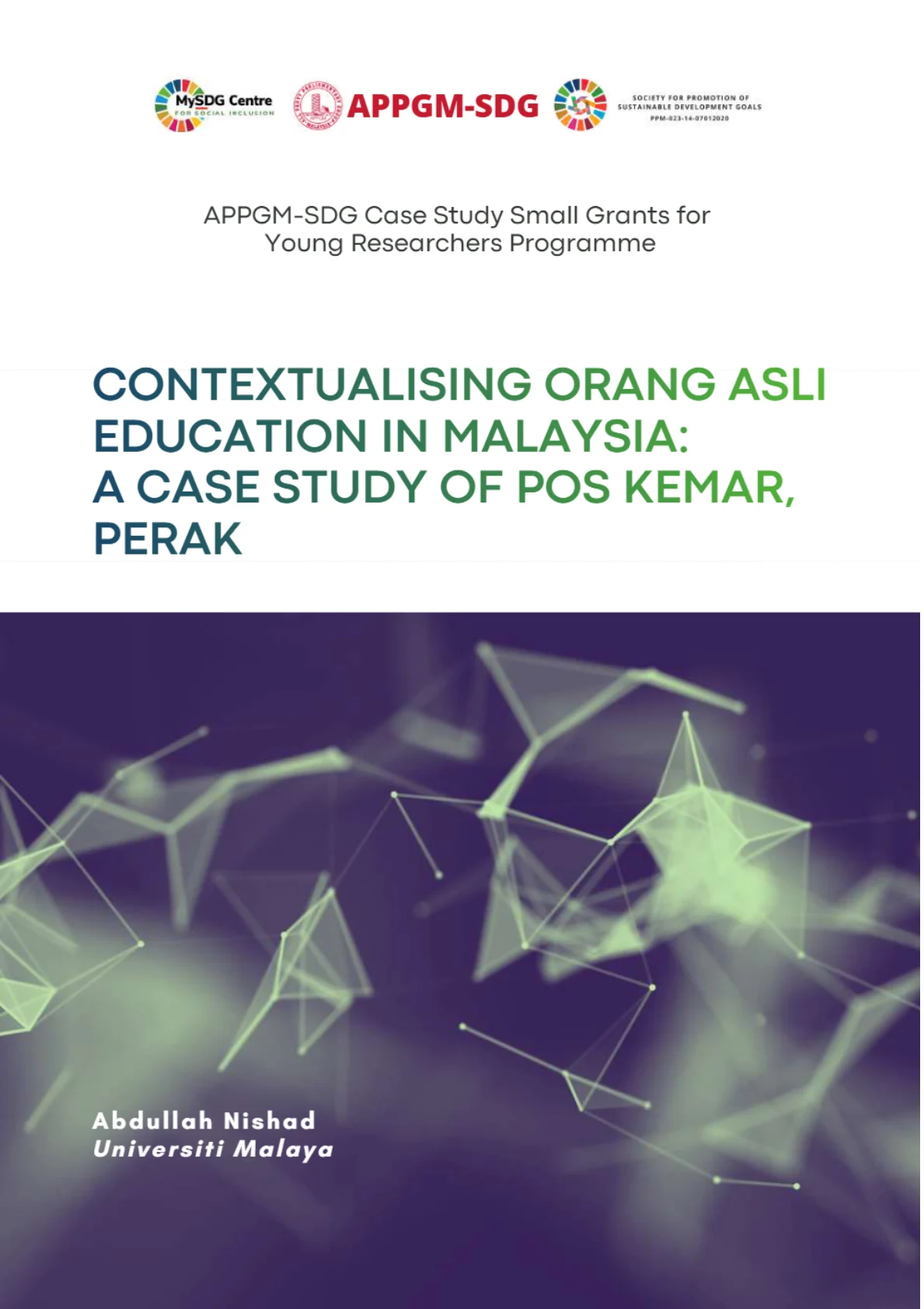 Cover - Contextualising Orang Asli Education in Malaysia A Case Study of Pos Kemar Perak 1