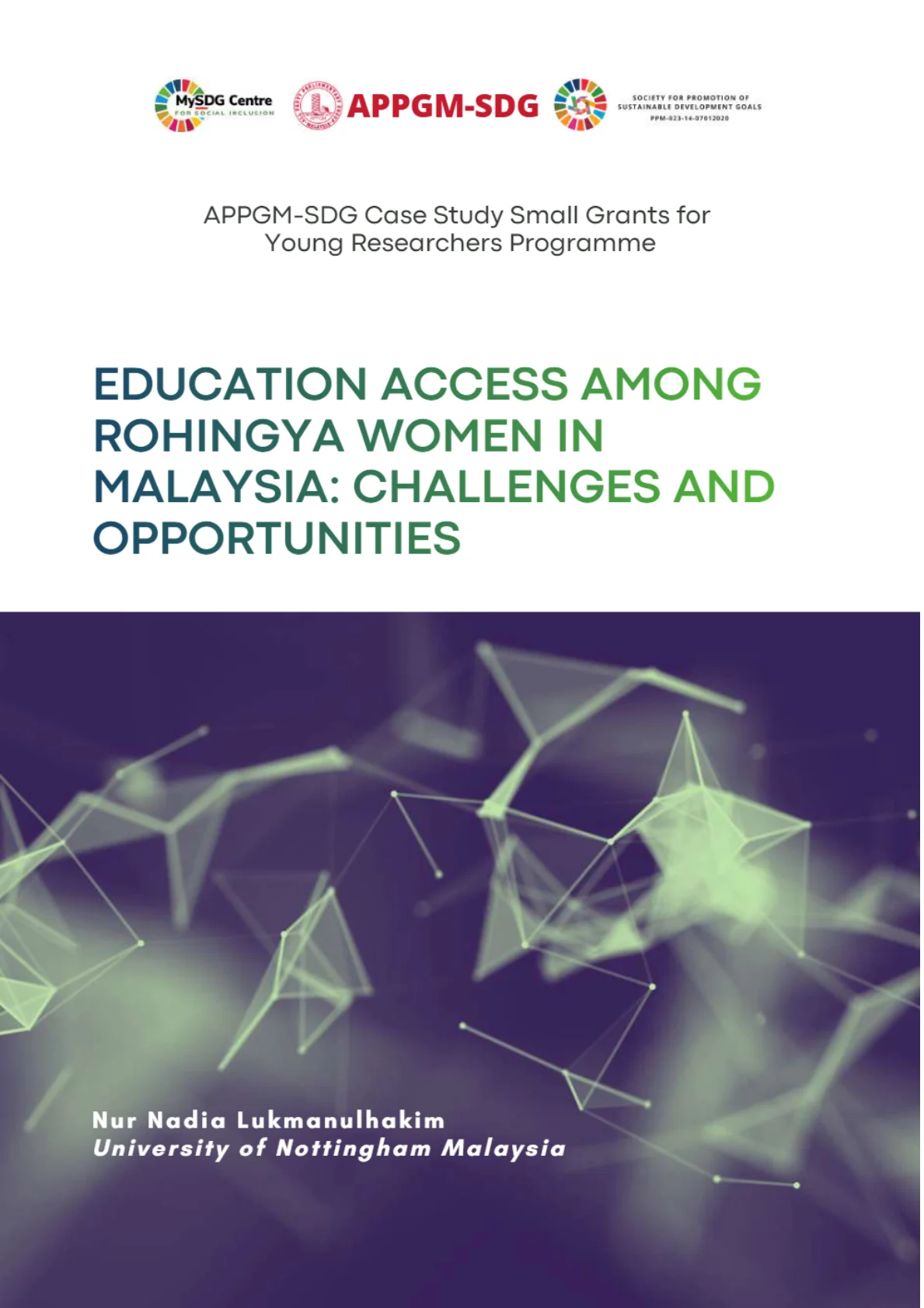 Cover - Education Access Among Rohingya Women in Malaysia Challenges and Opportunities 1