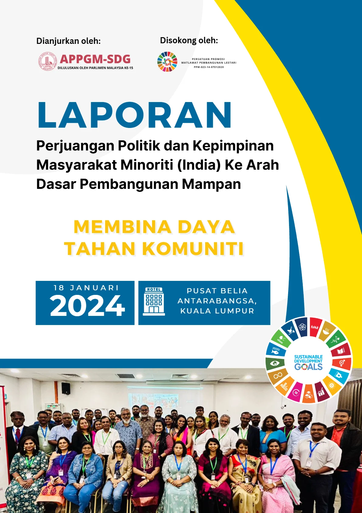 Cover - Laporan Perjuangan Politik dan Kepimpinan Masyarakat Minoriti (India) Ke Arah Dasar Pembangunan Mampan